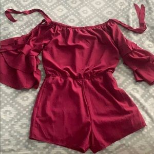 A Maroon Romper
